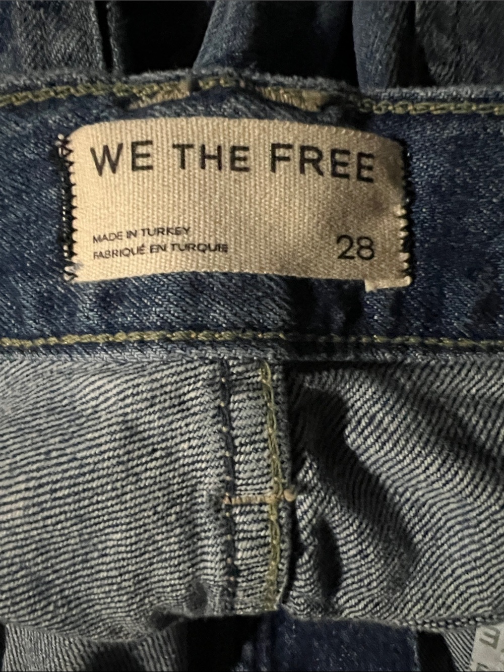 Free People Montana Printed Denim Shorts - Picture 7 of 7